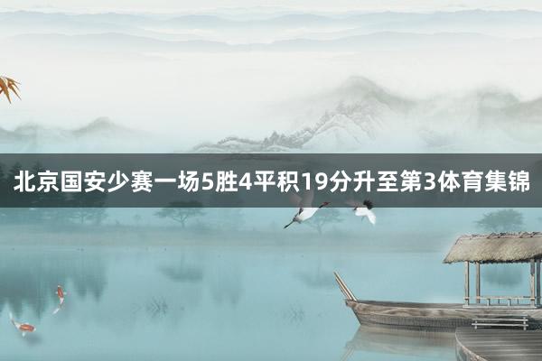 北京国安少赛一场5胜4平积19分升至第3体育集锦