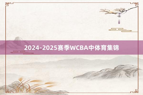 2024-2025赛季WCBA中体育集锦