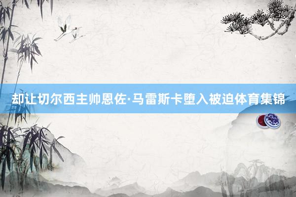 却让切尔西主帅恩佐·马雷斯卡堕入被迫体育集锦