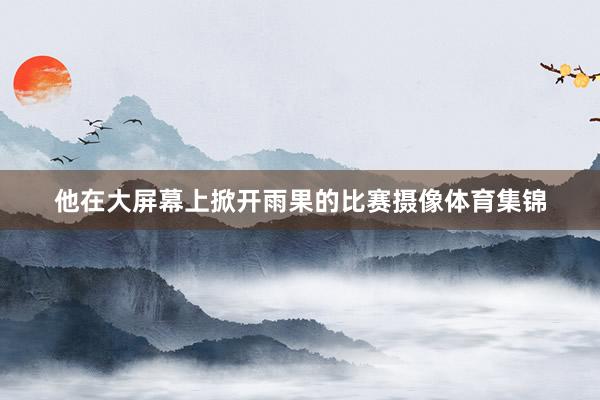 他在大屏幕上掀开雨果的比赛摄像体育集锦