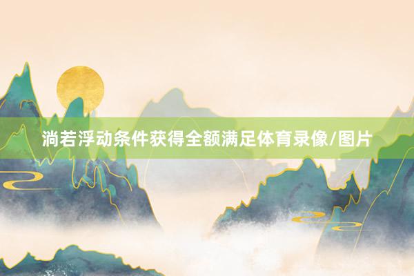 淌若浮动条件获得全额满足体育录像/图片