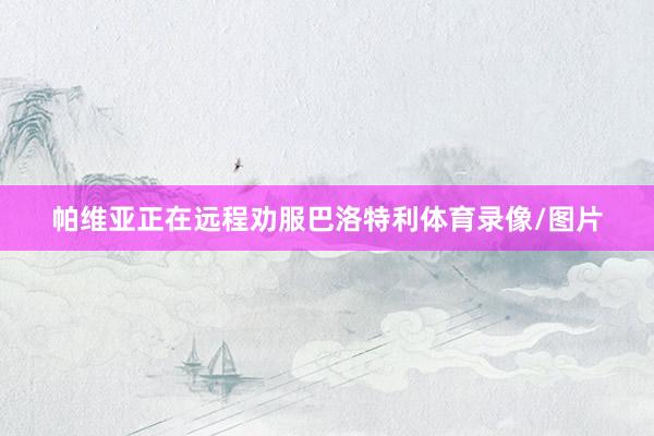 帕维亚正在远程劝服巴洛特利体育录像/图片