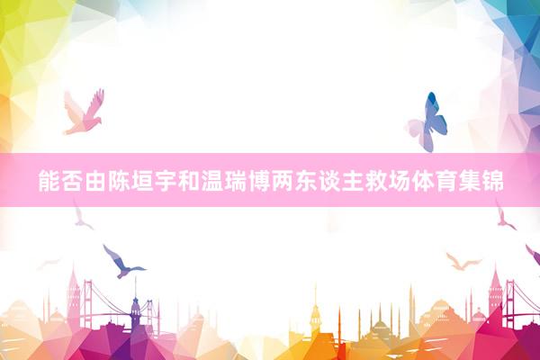 能否由陈垣宇和温瑞博两东谈主救场体育集锦