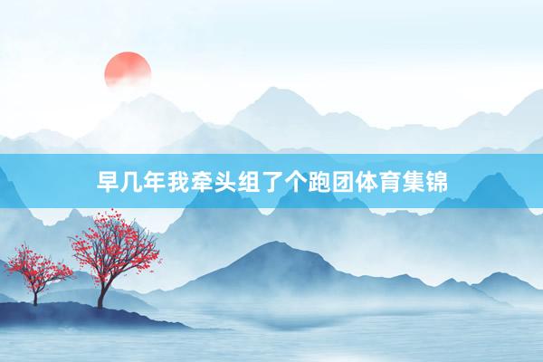 早几年我牵头组了个跑团体育集锦