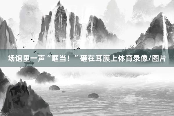 场馆里一声“哐当！”砸在耳膜上体育录像/图片