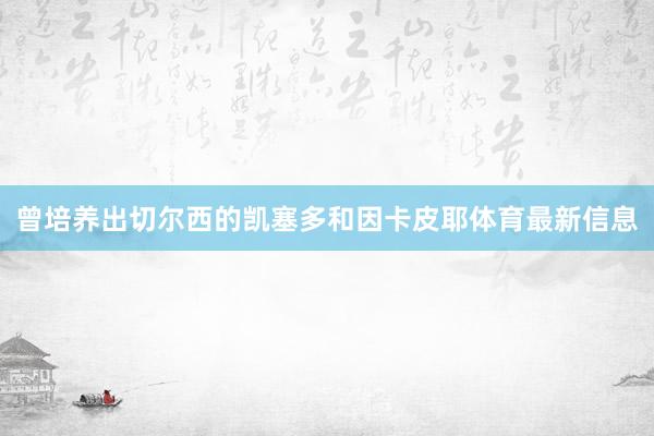 曾培养出切尔西的凯塞多和因卡皮耶体育最新信息