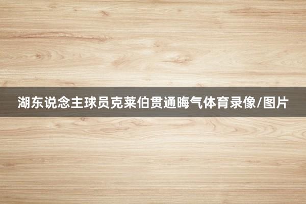 湖东说念主球员克莱伯贯通晦气体育录像/图片