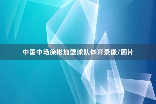 中国中场徐彬加盟球队体育录像/图片