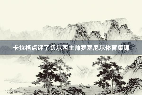 卡拉格点评了切尔西主帅罗塞尼尔体育集锦