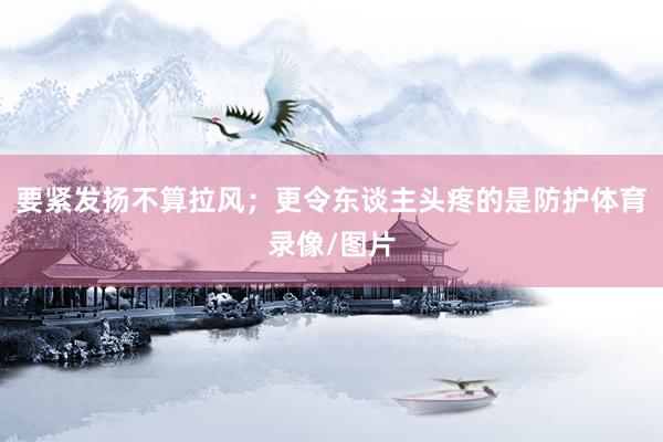 要紧发扬不算拉风;更令东谈主头疼的是防护体育录像/图片