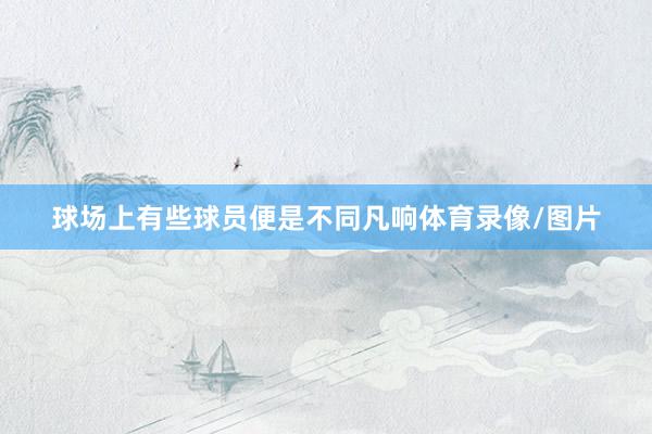 球场上有些球员便是不同凡响体育录像/图片