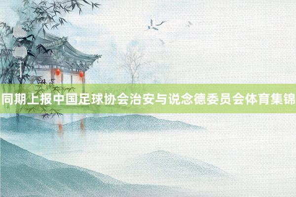 同期上报中国足球协会治安与说念德委员会体育集锦