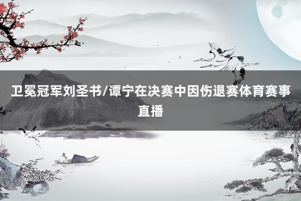 卫冕冠军刘圣书/谭宁在决赛中因伤退赛体育赛事直播