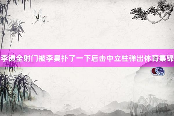李镇全射门被李昊扑了一下后击中立柱弹出体育集锦