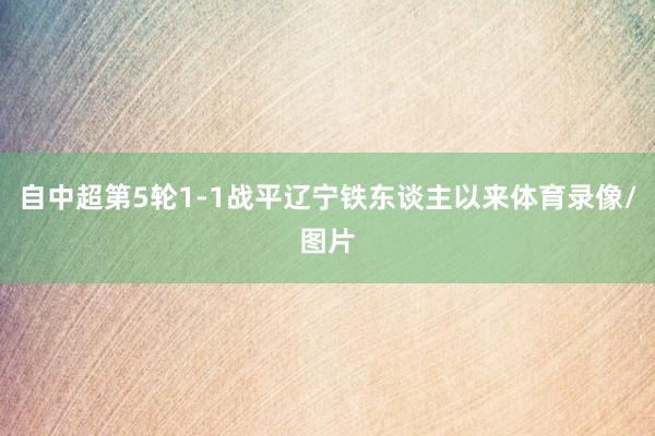 自中超第5轮1-1战平辽宁铁东谈主以来体育录像/图片