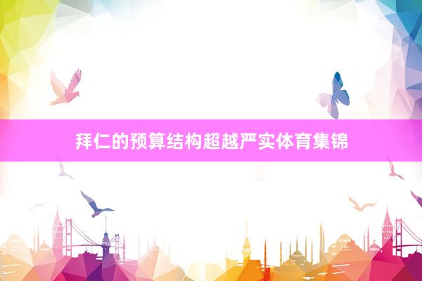 拜仁的预算结构超越严实体育集锦