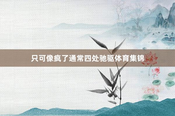 只可像疯了通常四处驰驱体育集锦