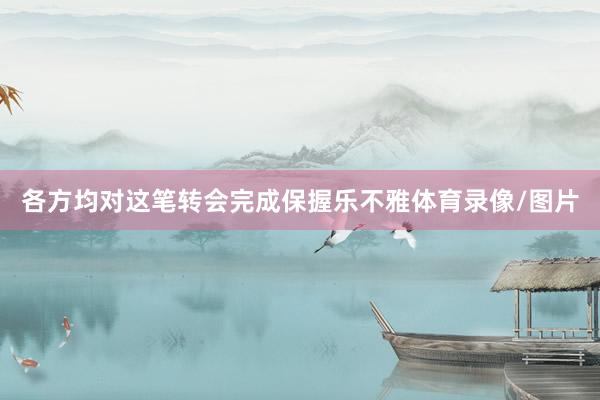 各方均对这笔转会完成保握乐不雅体育录像/图片