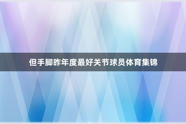 但手脚昨年度最好关节球员体育集锦
