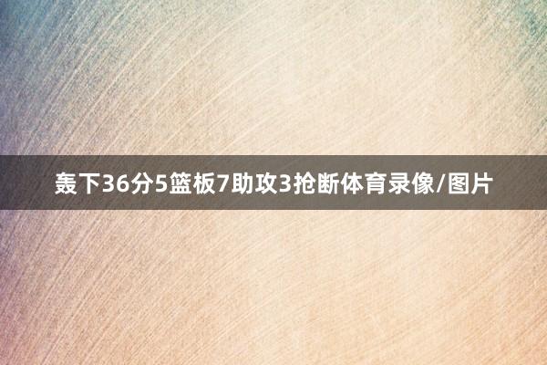 轰下36分5篮板7助攻3抢断体育录像/图片
